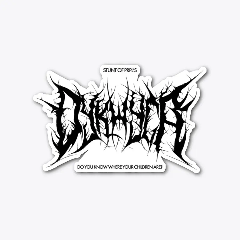 Metal Text Sticker